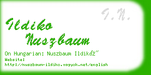 ildiko nuszbaum business card